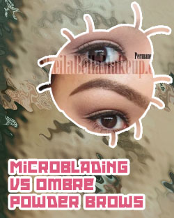 Semi permanent eyebrow powder