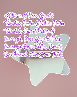 Vibrating rose quartz facial massager